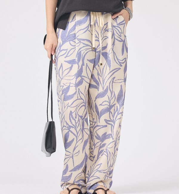 Rouge vif「リーフプリントルーズテーパードパンツ/ウエストゴム【予約】」|その他|