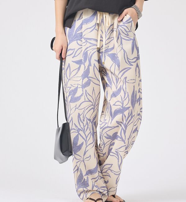 Rouge vif「リーフプリントルーズテーパードパンツ/ウエストゴム【予約】」|その他|