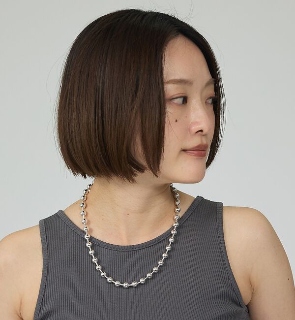 Rouge vif「【PILGRIM/ピルグリム】AIR NL シルバーボールチェーンネックレス」|ネックレス|