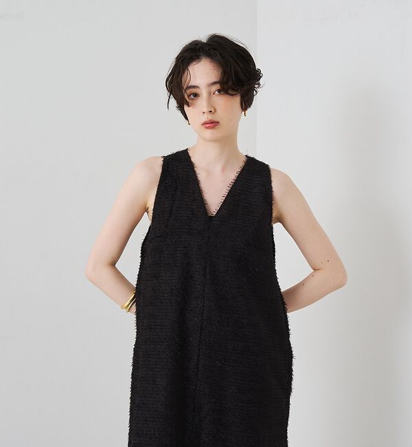 Rouge vif「カットジャガードシアーノスリーブワンピース【予約】」|ワンピース|