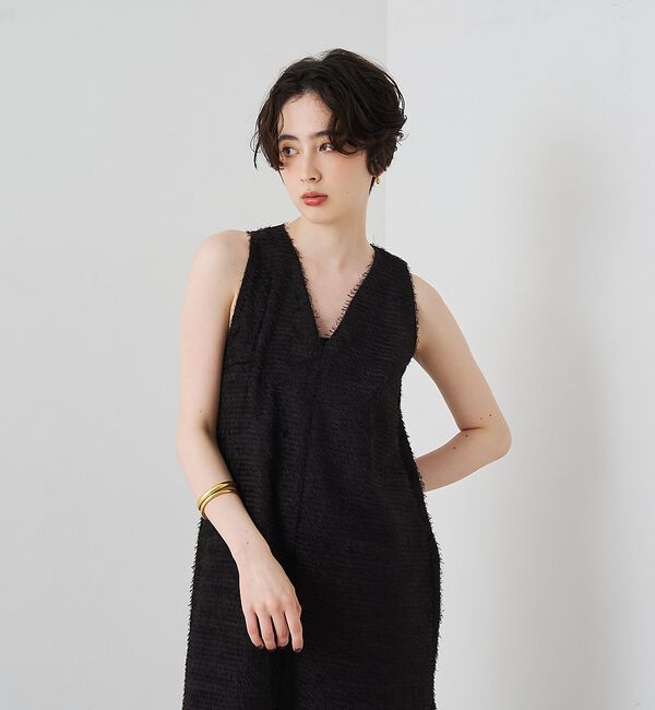 Rouge vif「カットジャガードシアーノスリーブワンピース【予約】」|ワンピース|