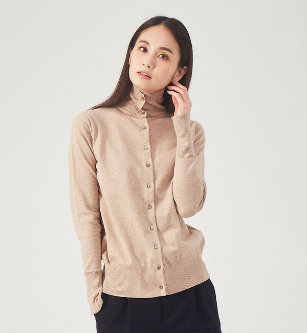 qualite「3WAYカーデニット」|ニット・セーター|ベージュ