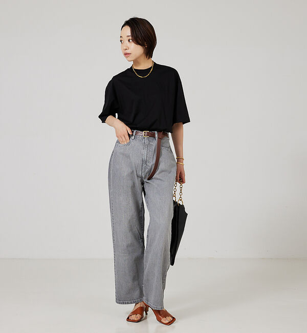 qualite「【three dots】シルキーペーパーコットンT」|Tシャツ・カットソー|