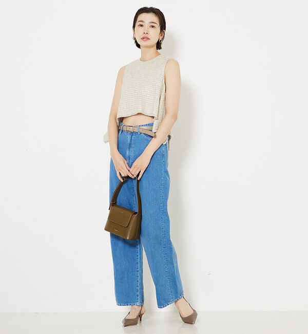 qualite「【セットアップ対応】コットンリネンデニム」|デニム|