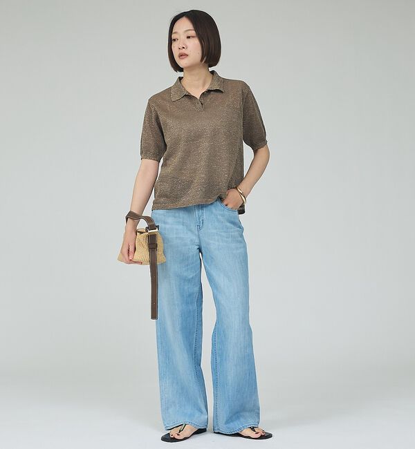 qualite「【Healthy denim】Breezy PinkpeperM- easy ス」|デニム|