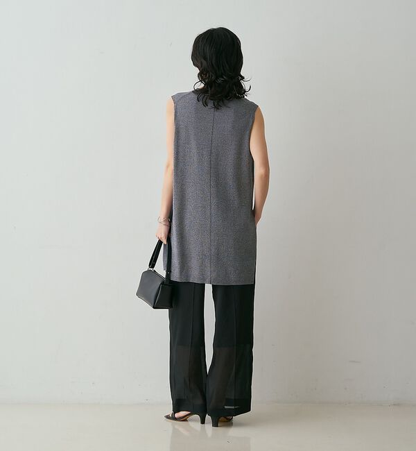 qualite「【接触冷感・セットアップ対応】レーヨンストレッチニットチュニック」|ワンピース|