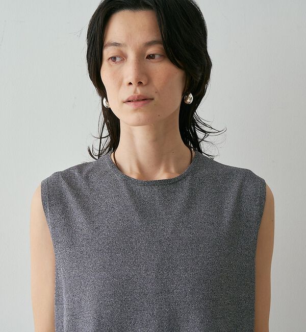 qualite「【接触冷感・セットアップ対応】レーヨンストレッチニットチュニック」|ワンピース|