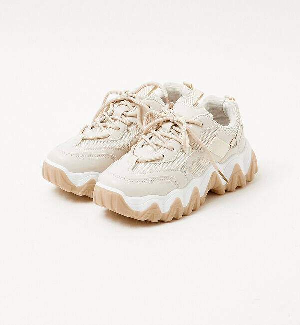 AU BANNISTER「【LAROUTE/軽量】レースアップ 厚底スニーカー」|スニーカー|