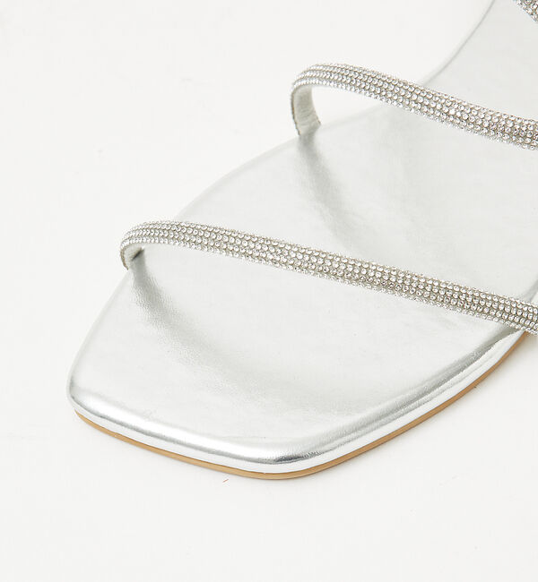 AU BANNISTER「【LAROUTE】グリッターコードフラットサンダル」|サンダル|