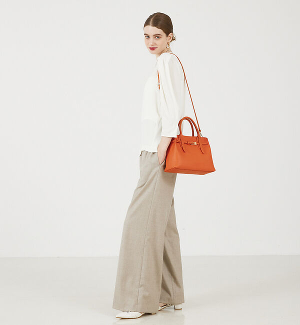 LOWELL things「Belte/レザーベルテッド2WAYトート」|ショルダー・メッセンジャー|