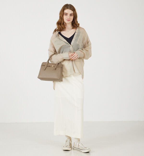 LOWELL things「Belte/レザーベルテッド2WAYトート」|ショルダー・メッセンジャー|