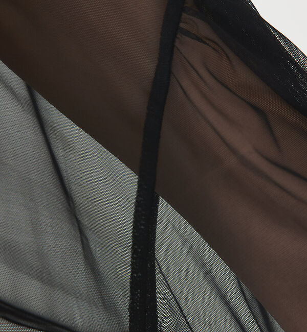 abahouse mavie「チュールブラウス(タンク付き)」|シャツ・ブラウス|