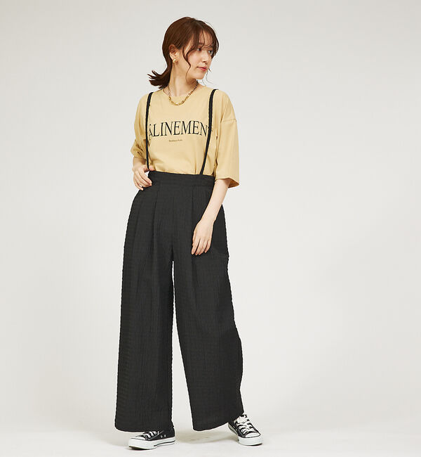 abahouse mavie「【セットアップ対応】サッカーボーダーサスペンダーパンツ」|その他|