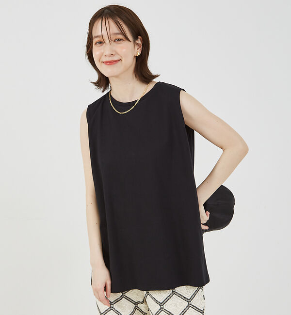 abahouse mavie「バックスリットノースリ」|Tシャツ・カットソー|