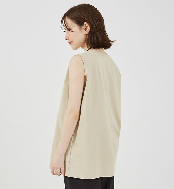 abahouse mavie「バックスリットノースリ」|Tシャツ・カットソー|