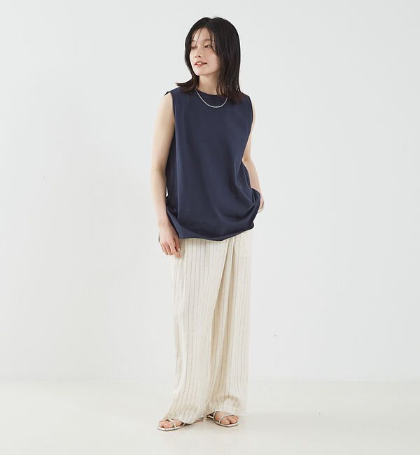 abahouse mavie「バックスリットノースリ」|Tシャツ・カットソー|