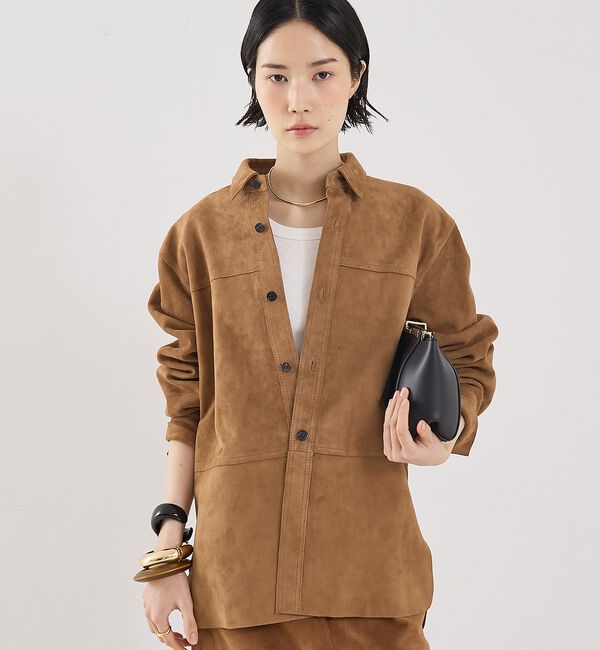 The Store by C' 「【COCUCA】スエードシャツジャケット」|シャツ・ブラウス|