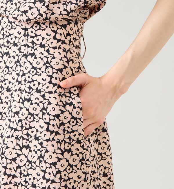 TIARA「Pansyプリントリボンベルトスカート（セットアップ可）」|スカート|