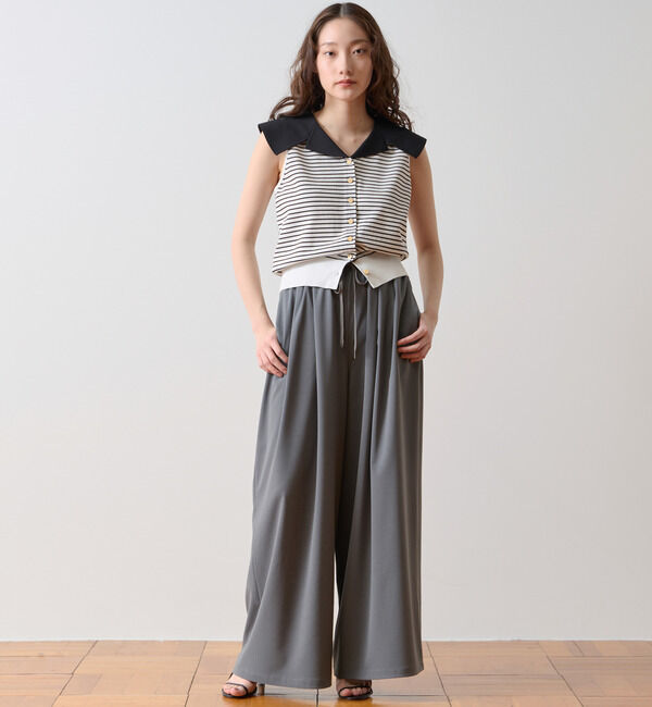 TIARA「ワイドタックイージーパンツ」|その他|