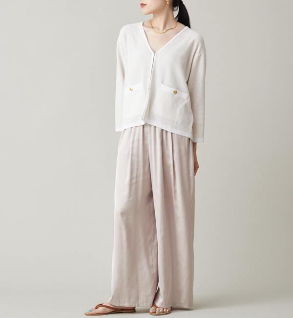 Liesse「サマーニットジャケット」|カーディガン|