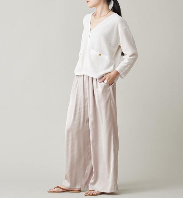 Liesse「サマーニットジャケット」|カーディガン|