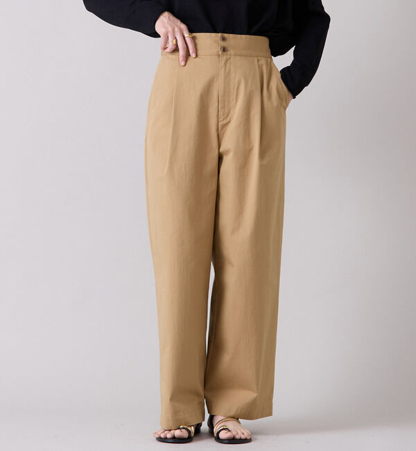 Liesse「バックアクセントベルトパンツ」|その他|キャメル