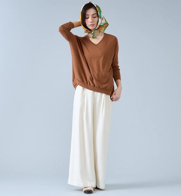 Liesse「【定番】Vネックドルマンニット」|ニット・セーター|