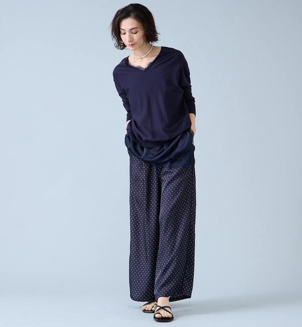 Liesse「【定番】Vネックドルマンニット」|ニット・セーター|