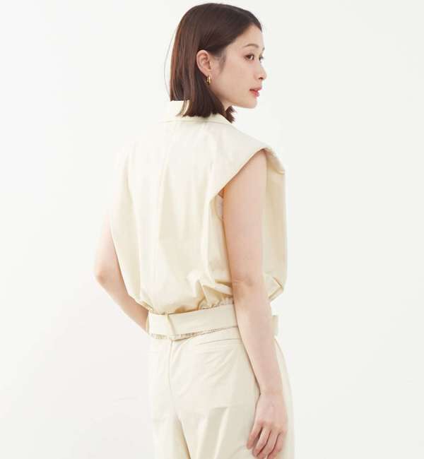 Soffitto「2WAYストレッチノースリーブブルゾン」|ブルゾン・スタジャン|