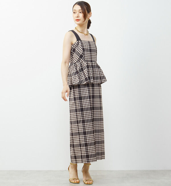 Soffitto「ノースリーブチェック柄ワンピース」|ワンピース|