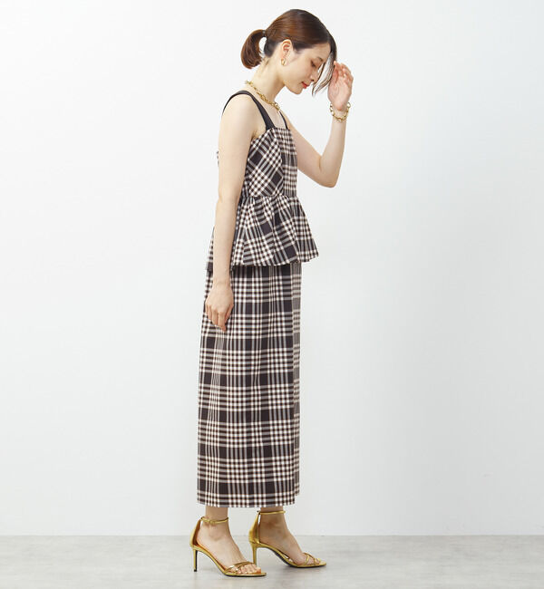 Soffitto「ノースリーブチェック柄ワンピース」|ワンピース|