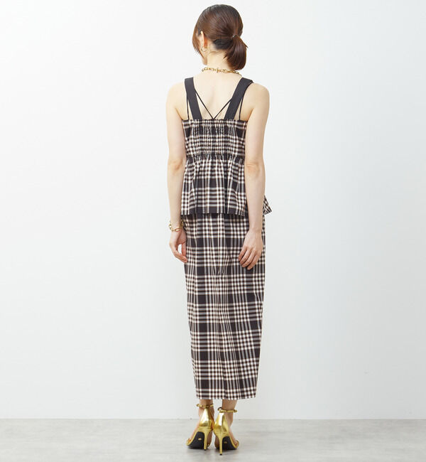 Soffitto「ノースリーブチェック柄ワンピース」|ワンピース|