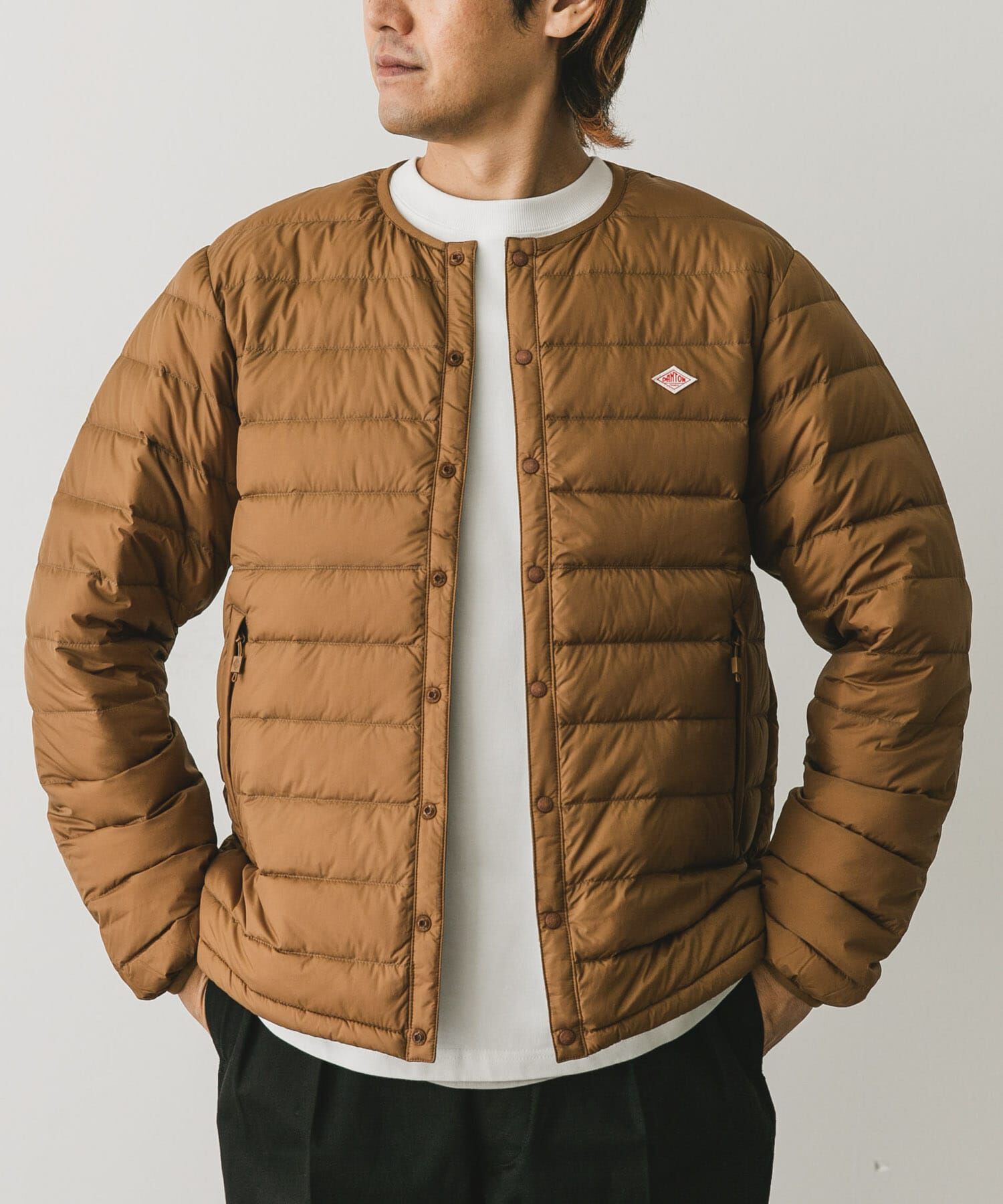 URBAN RESEARCH DOORS「DANTON　INNER DOWN CREWNECK JACKET」|ダウン|