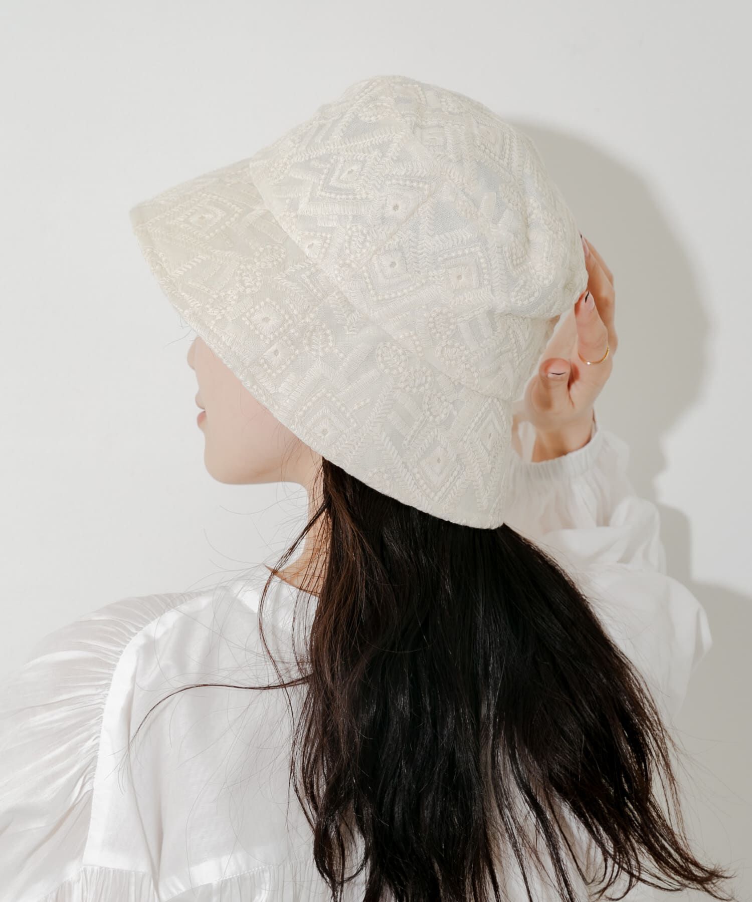 SMELLY「レースバケットハット」|ハット|