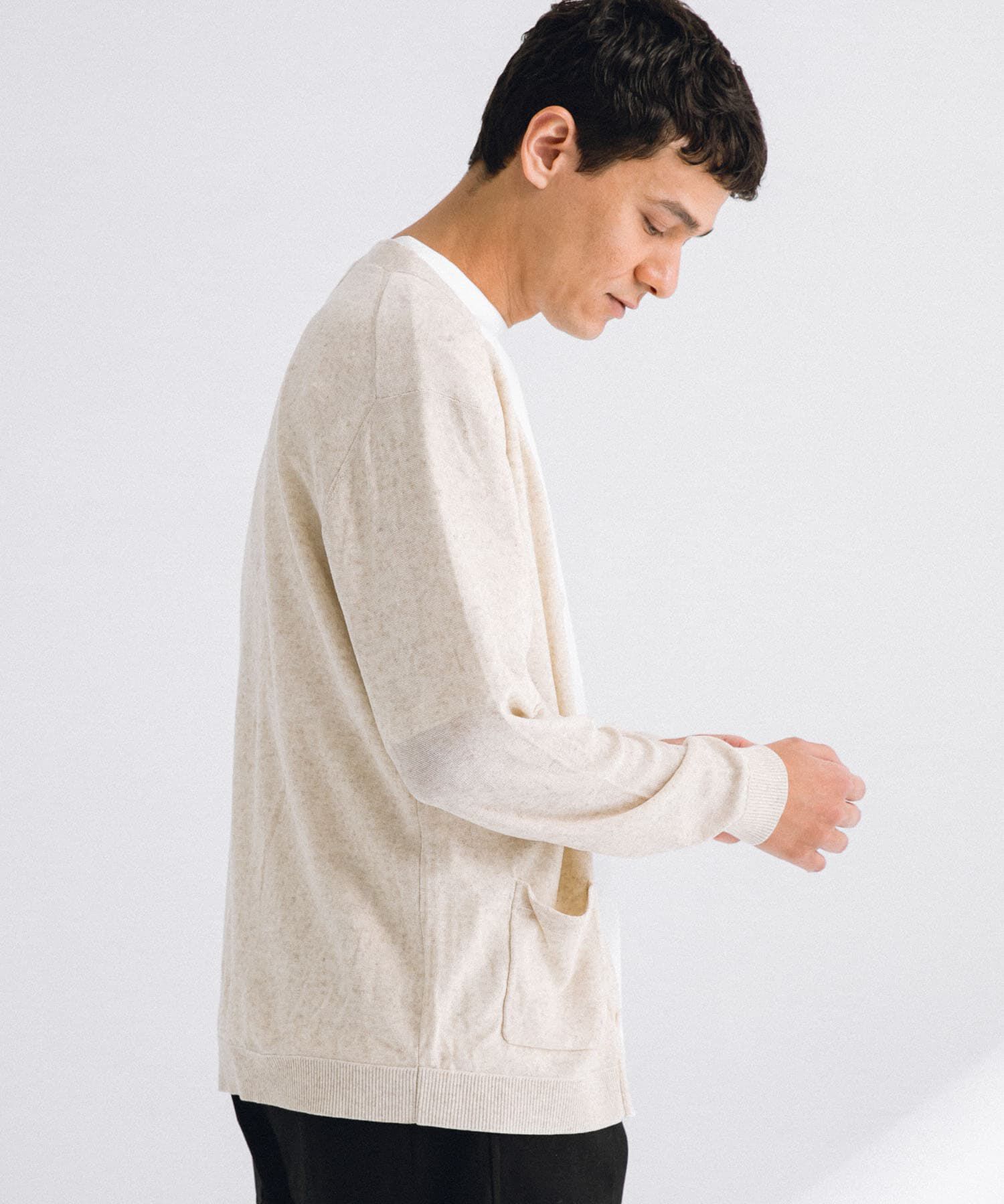 Sonny Label 「リネン混ニットカーディガン」|カーディガン|