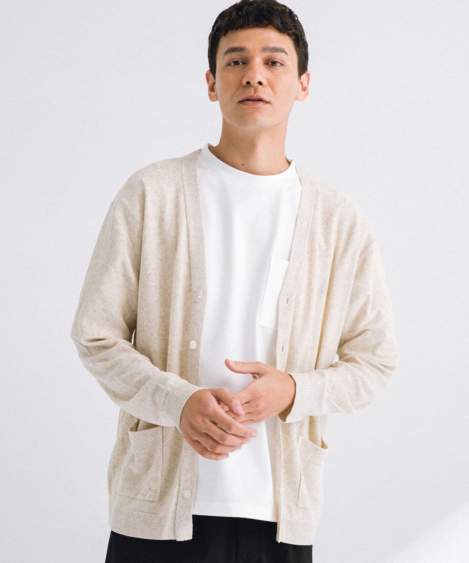 Sonny Label 「リネン混ニットカーディガン」|カーディガン|