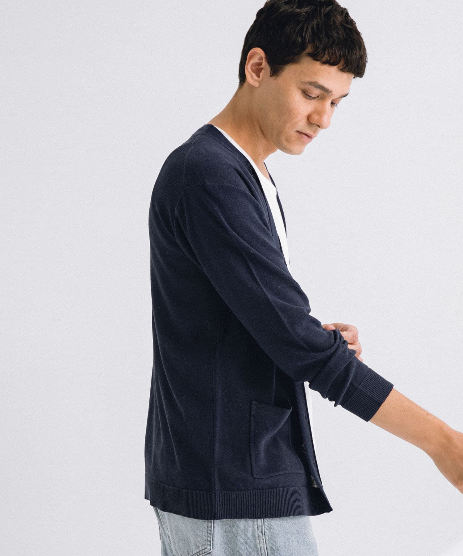 Sonny Label 「リネン混ニットカーディガン」|カーディガン|