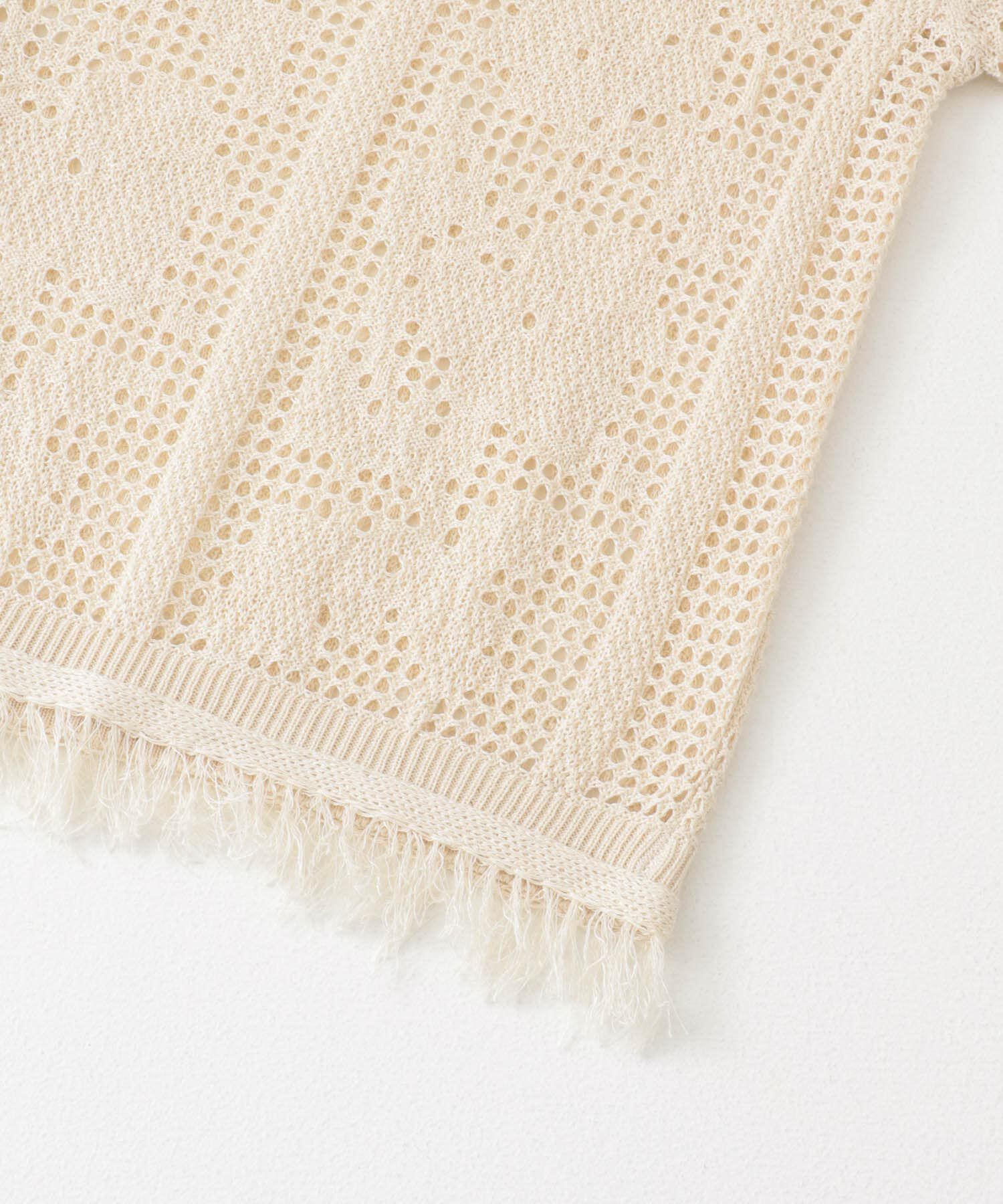 Sonny Label 「フラワーメッシュサマーニットシャツ」|シャツ・ブラウス|