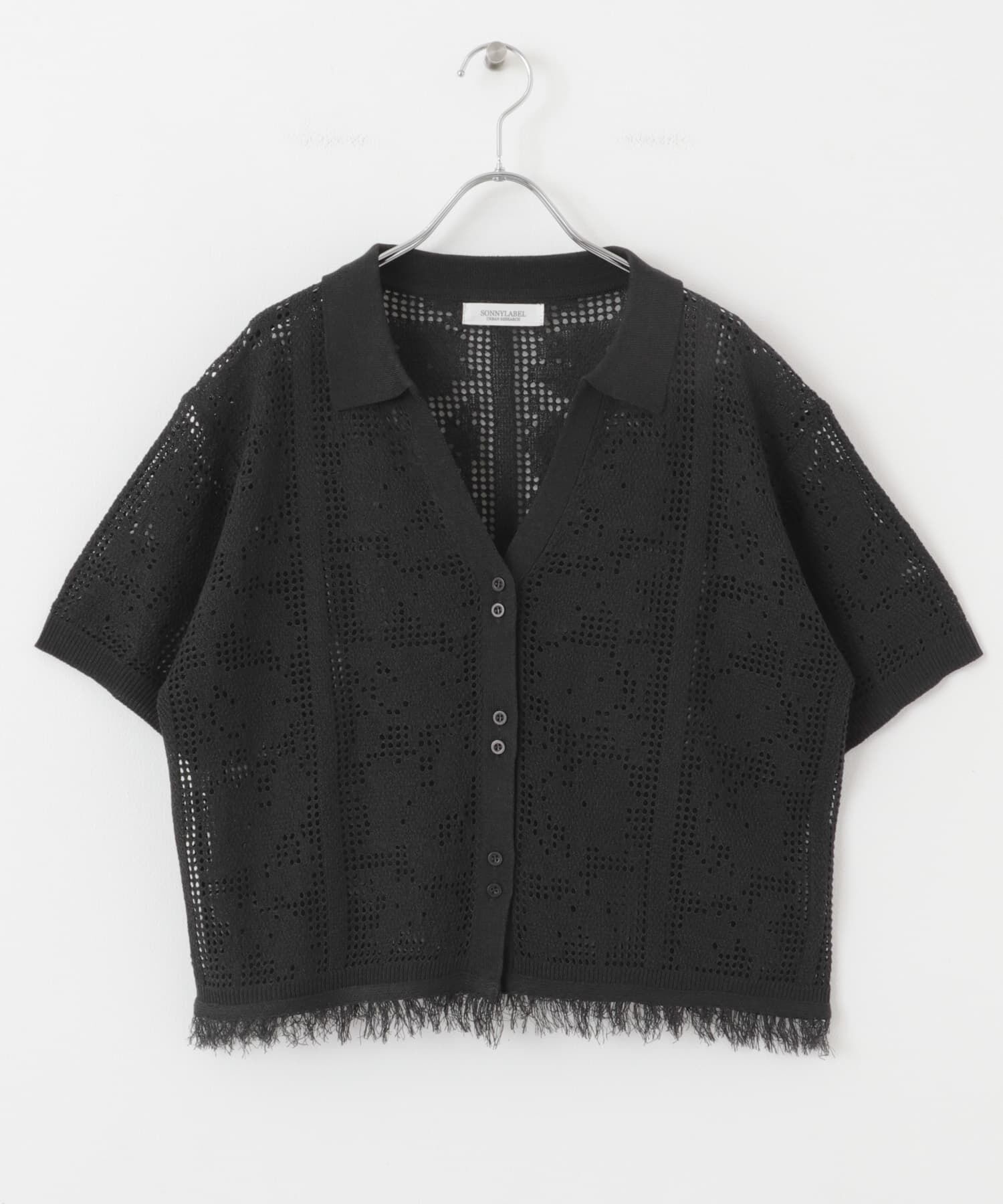 Sonny Label 「フラワーメッシュサマーニットシャツ」|シャツ・ブラウス|