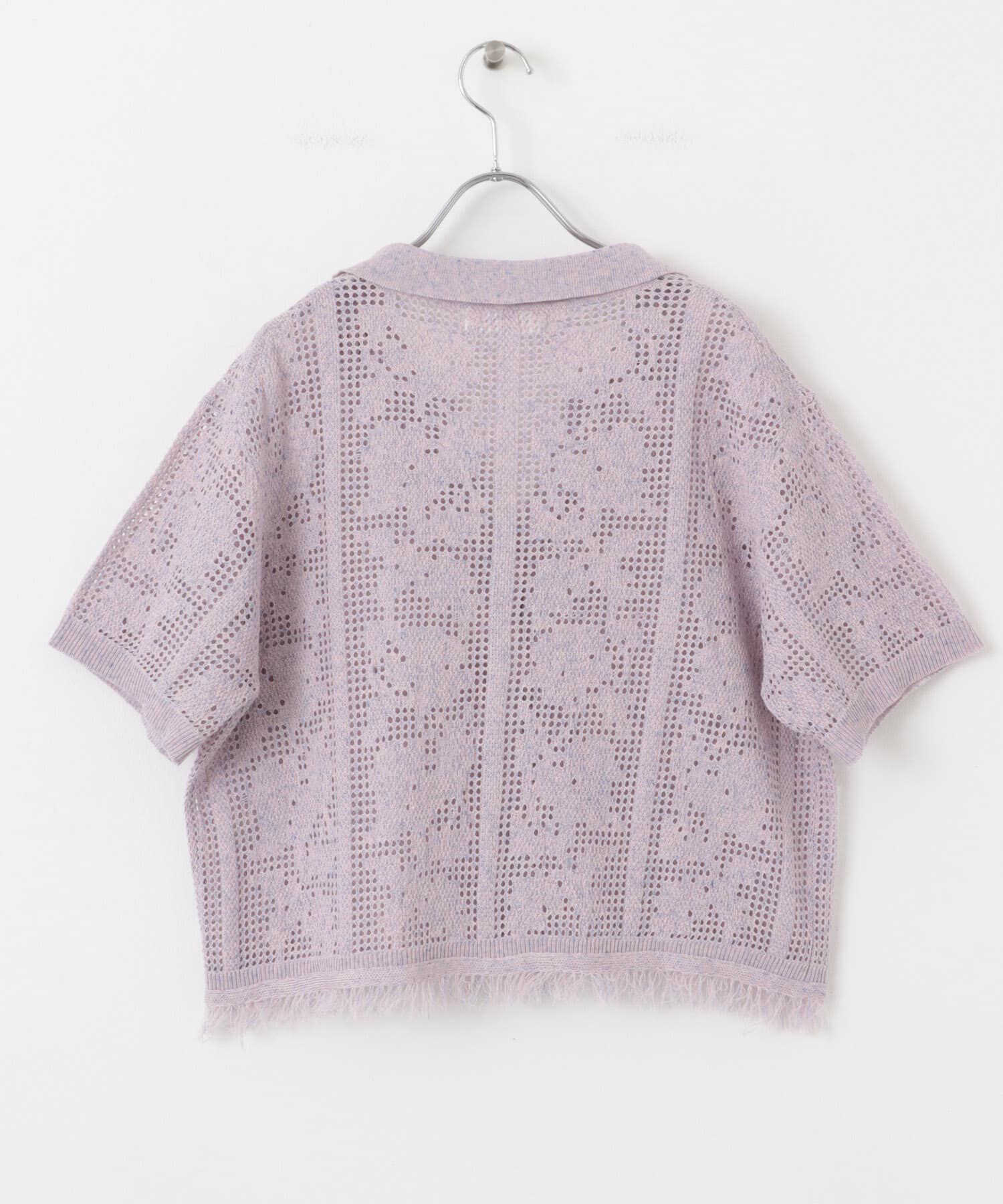 Sonny Label 「フラワーメッシュサマーニットシャツ」|シャツ・ブラウス|