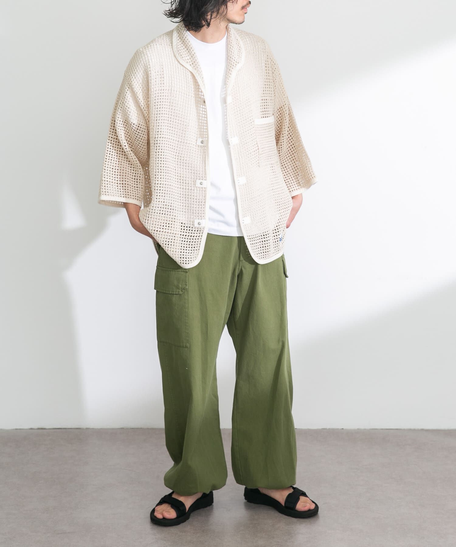 Sonny Label 「ARMY TWILL　Cotton Mesh Shirts」|シャツ・ブラウス|