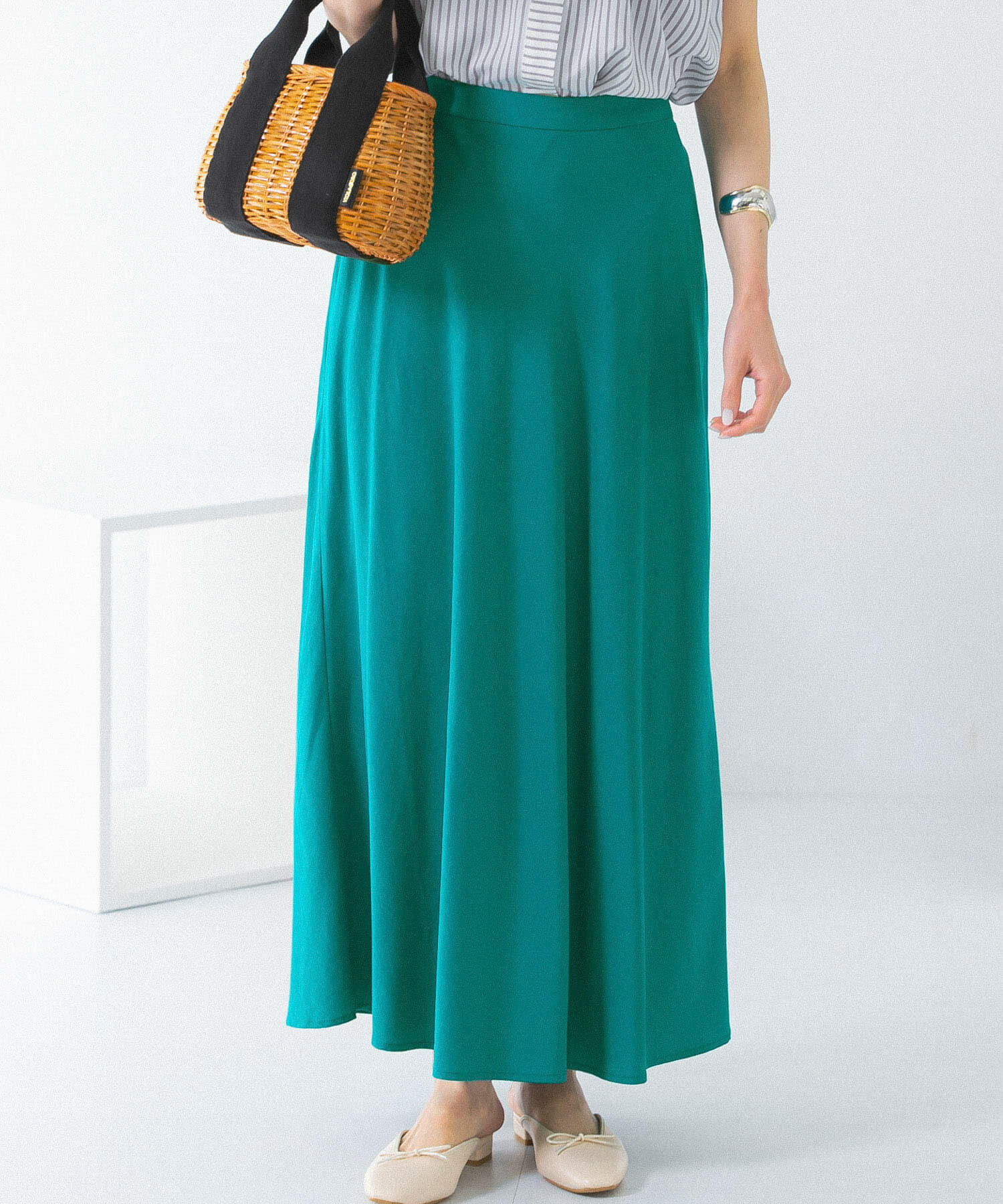 URBAN RESEARCH ROSSO「リネンフレアーナロースカート」|スカート|