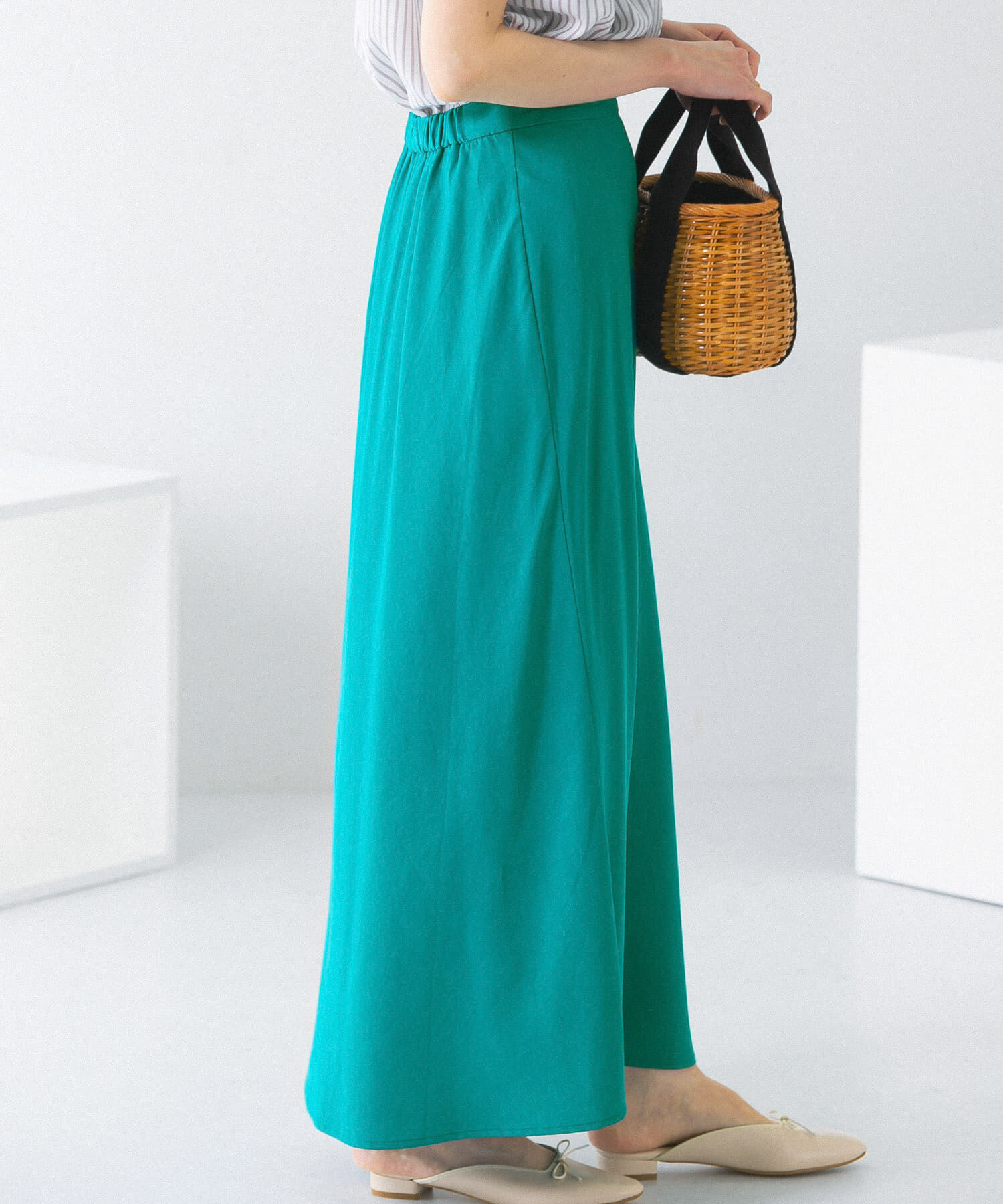 URBAN RESEARCH ROSSO「リネンフレアーナロースカート」|スカート|