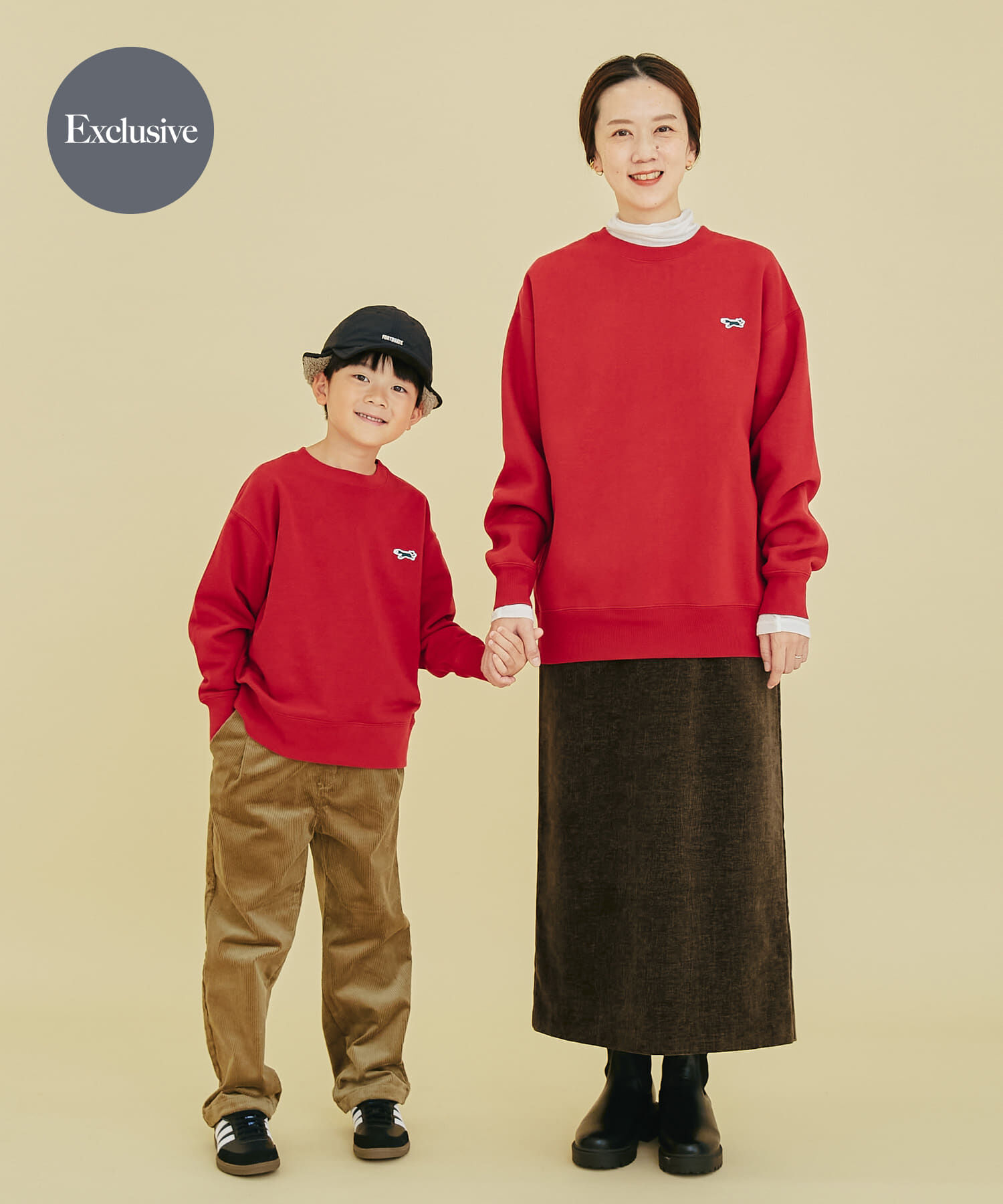 URBAN RESEARCH DOORS「『親子リンク』『別注』PENNEYS&times;DOORS　THE FOX裏毛CNスウェット(KIDS)」|その他|レッド