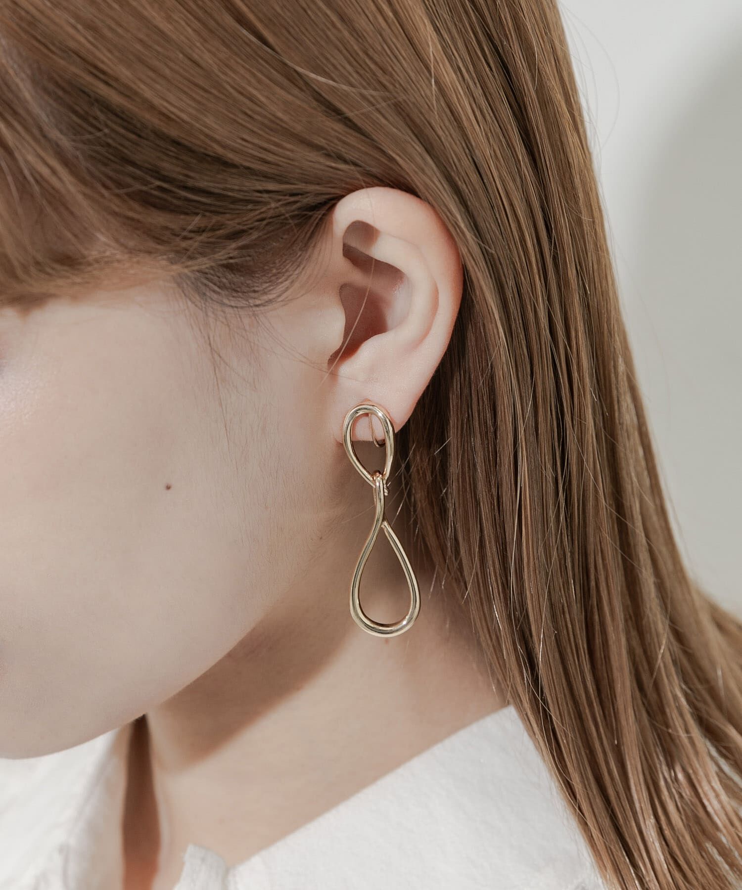 SMELLY「メタルドロップデザインイヤリング」|イヤリング|