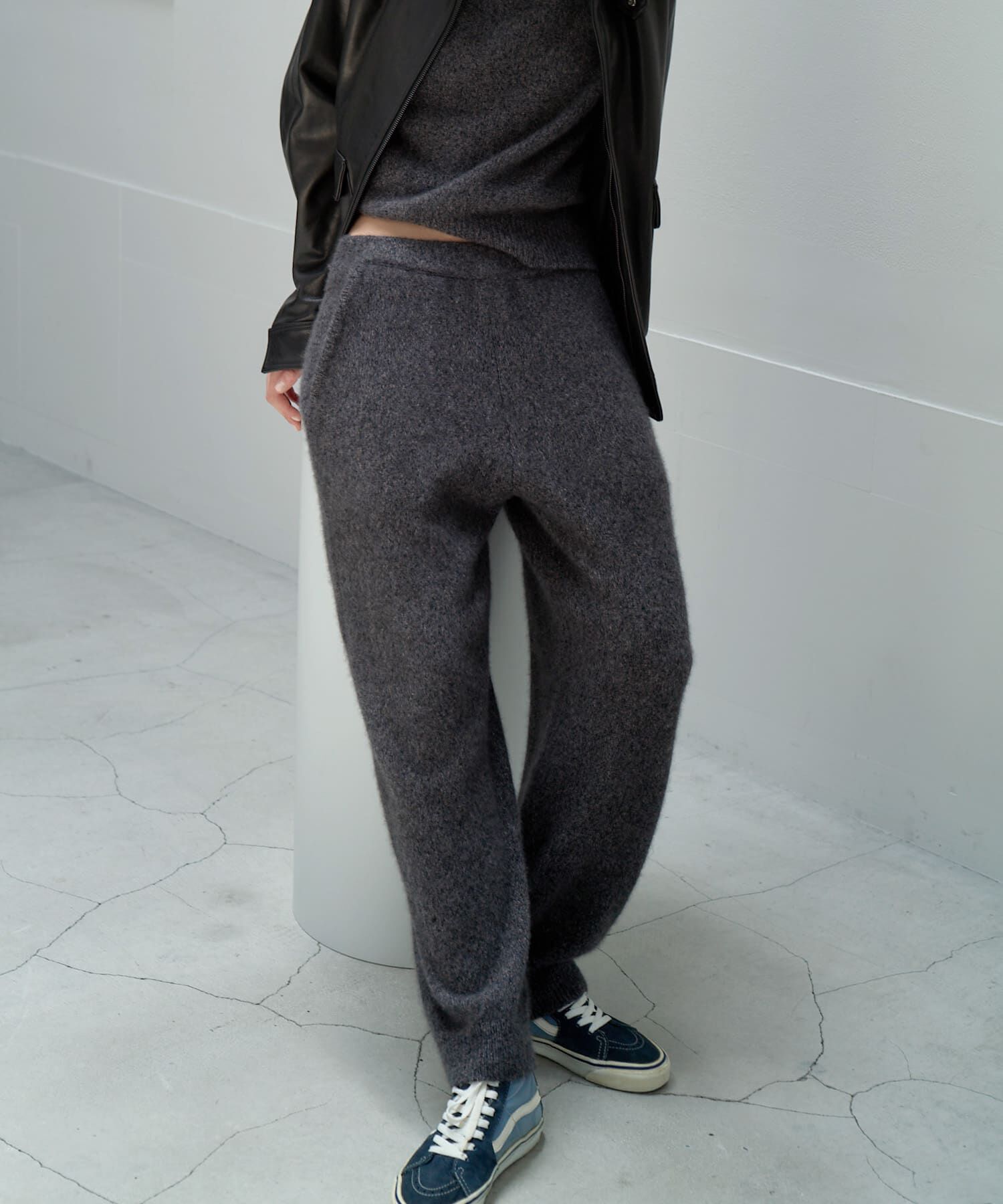 URBAN RESEARCH「new basic　CASHMERE SILK MOULINE LONGPANTS」|その他|グレー系その他