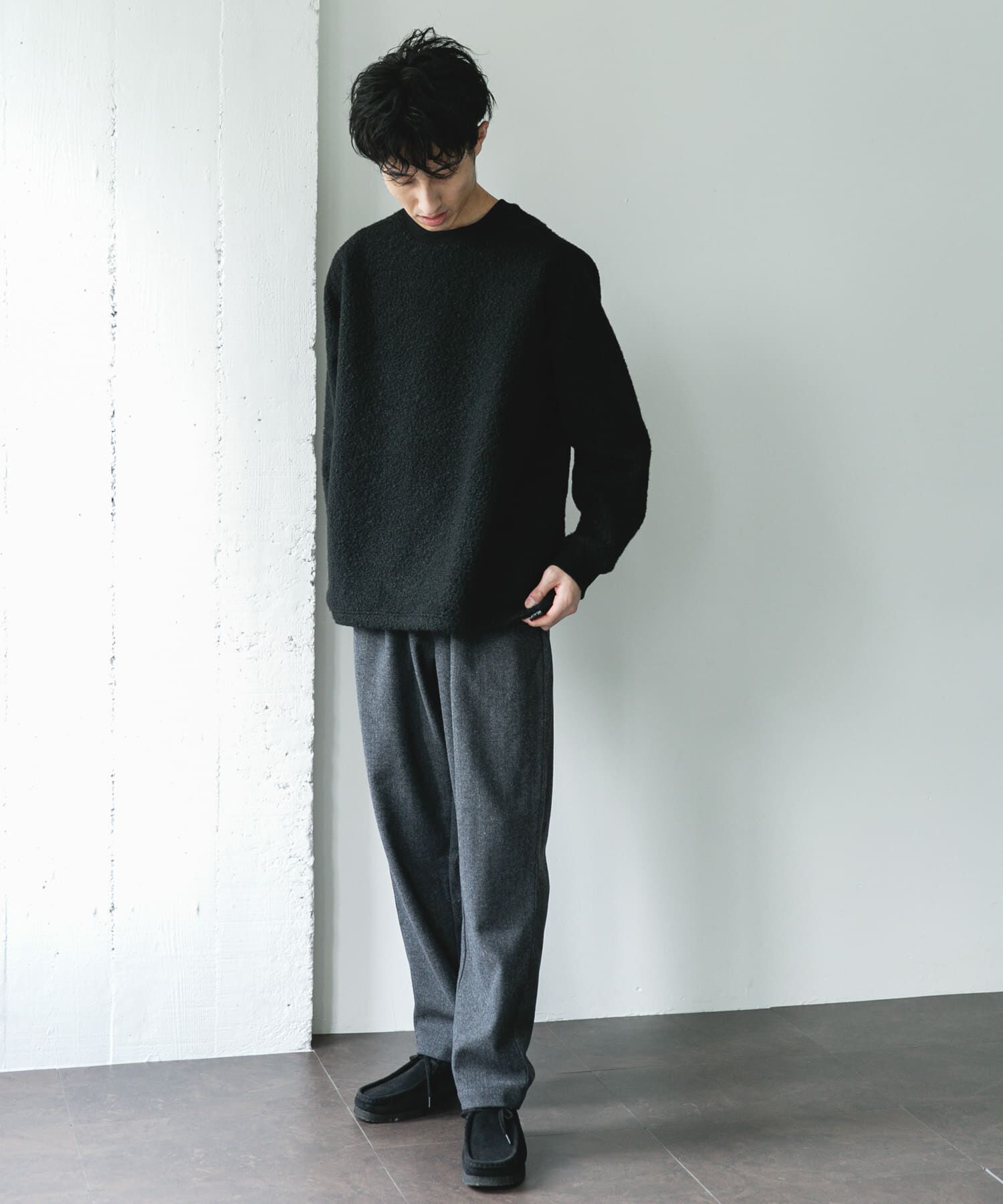 URBAN RESEARCH DOORS「ウール混ヘリンボーンイージートラウザー」|その他|