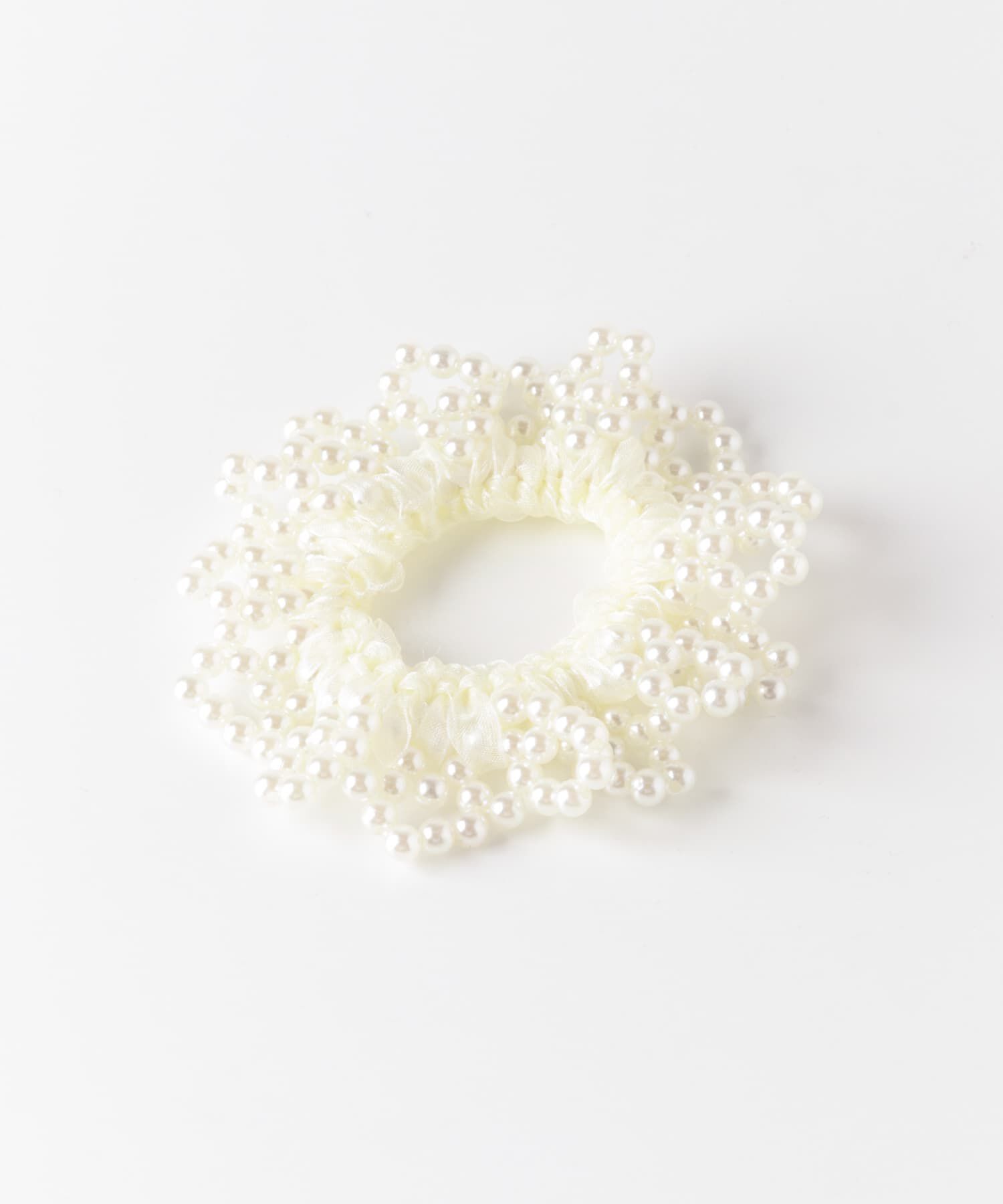 SMELLY「パールボリュームヘアポニー」|ヘアゴム・シュシュ|