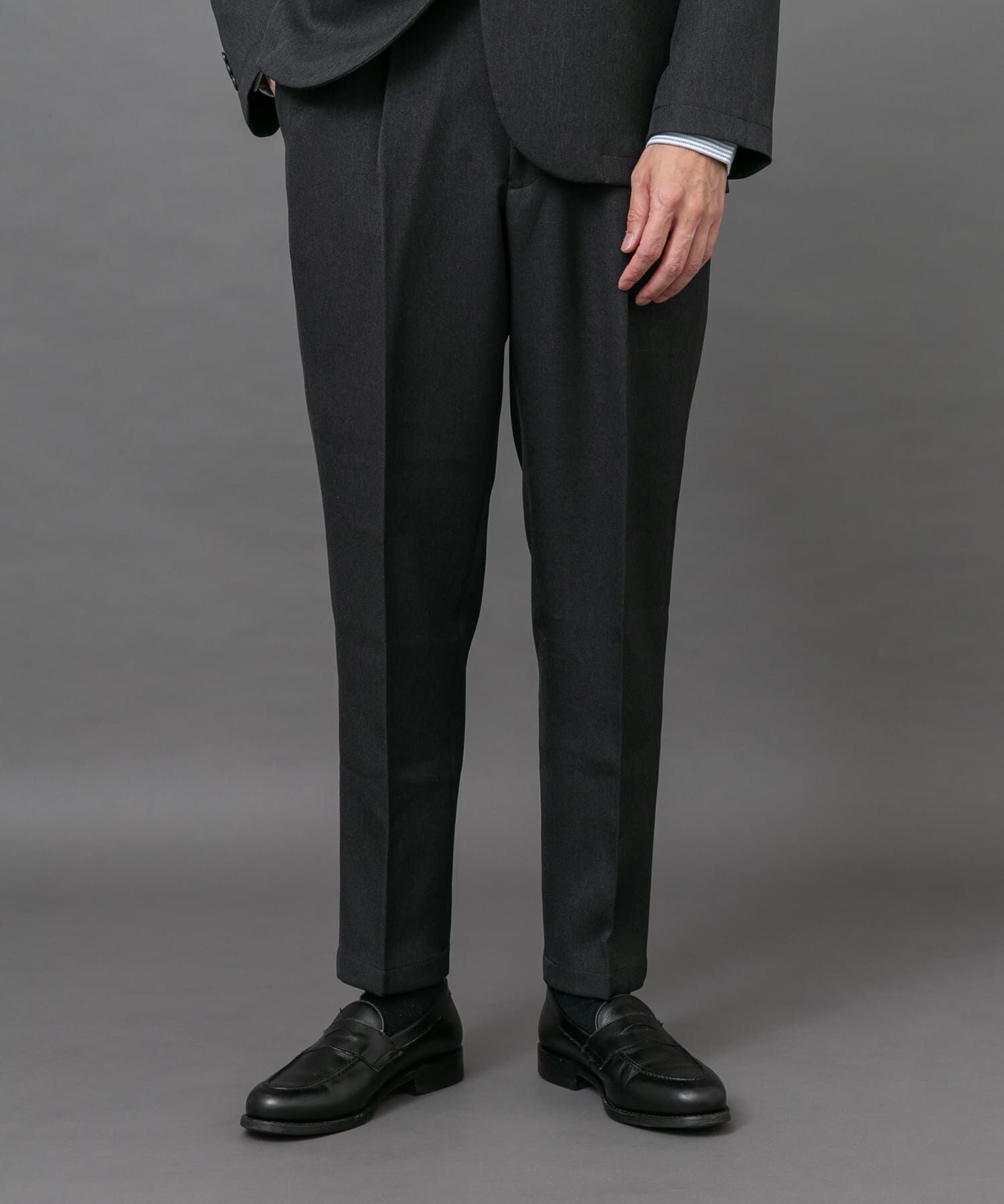 URBAN RESEARCH DOORS「LIFE STYLE TAILOR　ブラッシュドツイルストレッチパンツ」|スラックス|