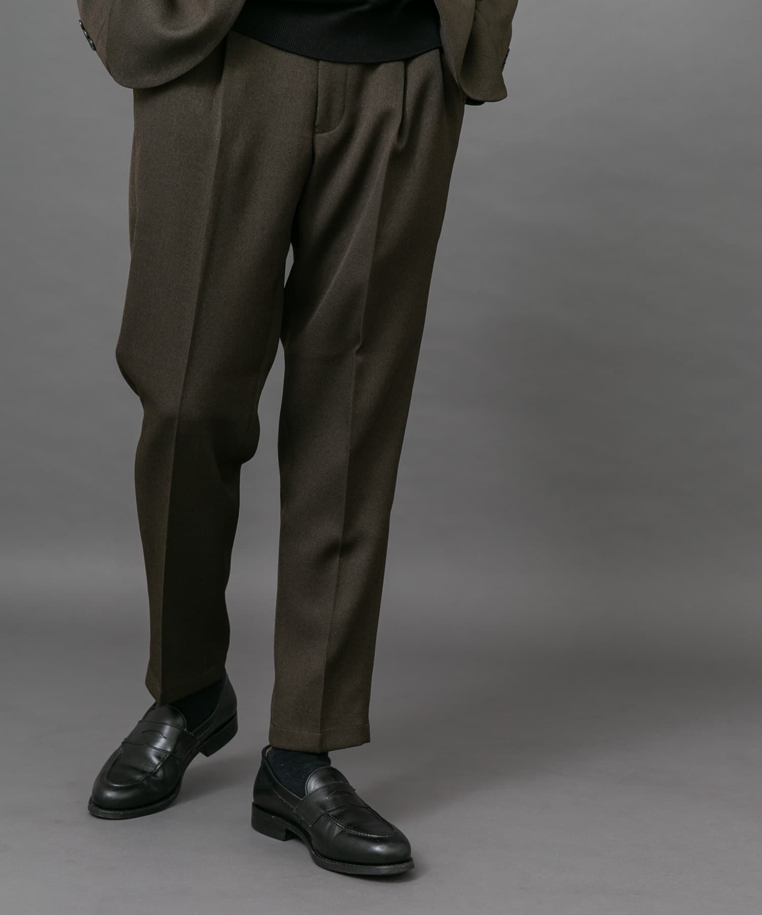 URBAN RESEARCH DOORS「LIFE STYLE TAILOR　ブラッシュドツイルストレッチパンツ」|スラックス|